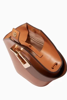 Buy Danse Lente Brown Brown Mini Johnny Leather Bucket Bag For Women Online Ounass Bahrain