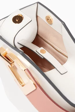 Buy Danse Lente White White Leather Mini Johnny Bucket Bag For Women Online Ounass Bahrain