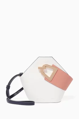 Buy Danse Lente White White Leather Mini Johnny Bucket Bag For Women Online Ounass Bahrain