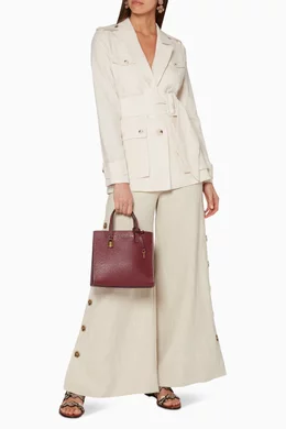 Buy Marc Jacobs Burgundy Burgundy Mini Grind Tote Bag For Women Online Ounass Bahrain