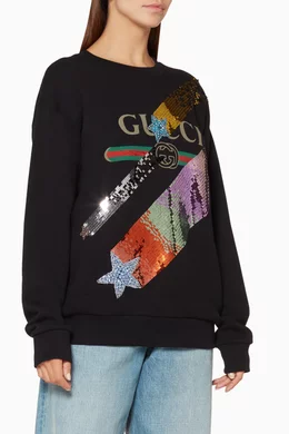 Gucci shooting star hoodie clearance