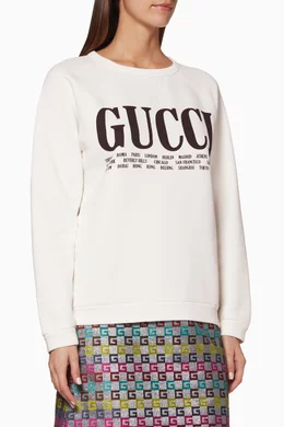 Gucci cities sweatshirt clearance