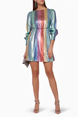 Buy RIXO Multicolour Multi coloured Ava Mini Dress For Women Online Ounass Bahrain