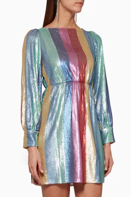 Buy RIXO Multicolour Multi coloured Ava Mini Dress For Women Online Ounass Bahrain