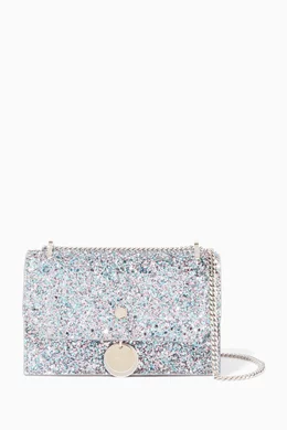 Buy Jimmy Choo Blue Bubblegum Mix Mini Finley Glitter Bag For Women Online Ounass Bahrain