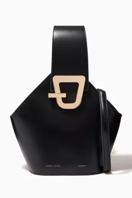 Buy Danse Lente Black Mini Johnny Bucket Bag in Leather For Women Online Ounass Bahrain