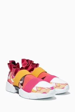 Buy Emilio Pucci Pink Pink City Up Sneakers For Women Online Ounass Bahrain