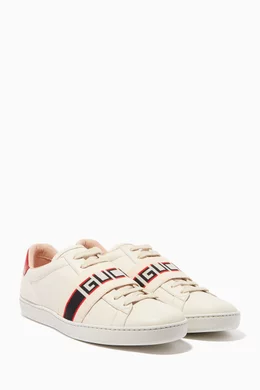Buy Gucci White White New Ace Low Top Sneakers For Women Online Ounass Bahrain