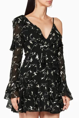 Buy La Maison Talulah Black Black Embroidered Bewitched Mini Dress For Women Online Ounass Bahrain