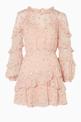 Buy La Maison Talulah Neutral Light Pink Bound To You Mini Dress For Women Online Ounass Bahrain