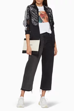 Buy Stella McCartney Black Stella McCartney X Adidas Lace Panel Jacket For Women Online Ounass Bahrain