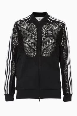 Buy Stella McCartney Black Stella McCartney X Adidas Lace Panel Jacket For Women Online Ounass Bahrain