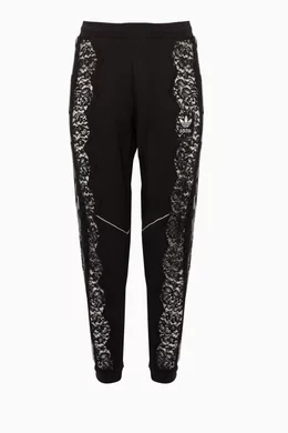 Buy Stella McCartney Black Stella McCartney X Adidas Lace Striped Joggers For Women Online Ounass Bahrain