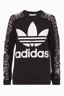 Adidas lace sweatshirt best sale