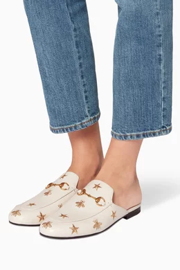 Gucci embroidered slippers store