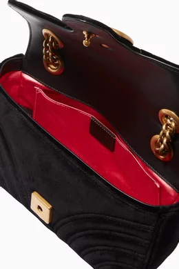 Black velvet mini marmont 2.0 bag new arrivals