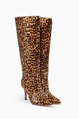 Leopard hunter boots best sale