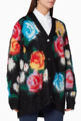 Miu miu floral cardigan shop