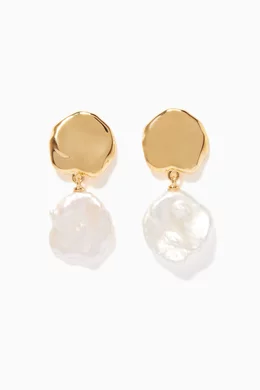 Lizzie fortunato coin reflection earrings store