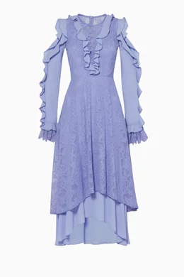 Buy Three Floor Purple Periwinkle Lovelorn Dress For Women Online Ounass Bahrain