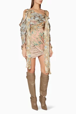 Buy Zimmermann Multicolour Multi Coloured Unbridled Elixir Mini Dress For Women Online Ounass Bahrain