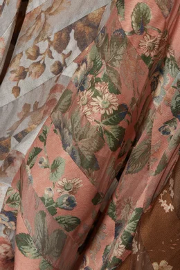 Buy Zimmermann Multicolour Multi Coloured Unbridled Chevron Silk Dress For Women Online Ounass Bahrain