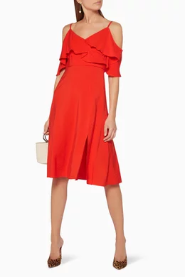 Whistles cold shoulder dress cheap