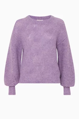 Buy WHISTLES Purple Lilac Sophia Mohair Sweater For Women Online Ounass Bahrain