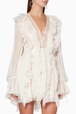 Shona joy willow ruffle mini dress top