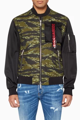 Skinhead green bomber jacket top