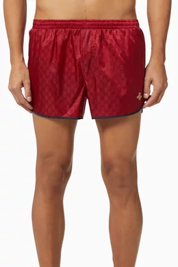Gg nylon swim short with bee discount