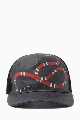 Buy Gucci Black Black Kingsnake Baseball Cap For Men Online Ounass Bahrain