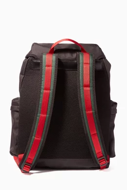 Buy Gucci Black Black Techno Canvas Backpack For Men Online Ounass Bahrain