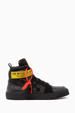 Off white industrial belt high top sneaker top