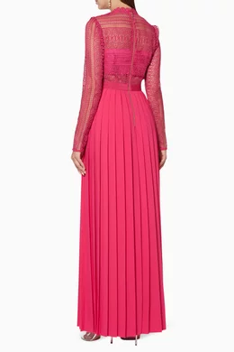 Self portrait spiral lace maxi dress 2025