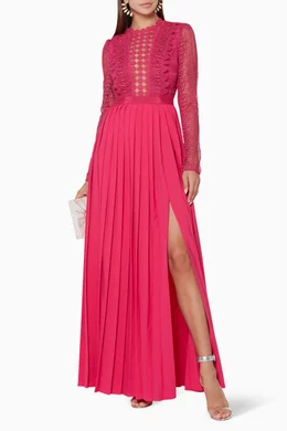 Self portrait spiral lace maxi dress best sale