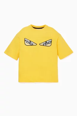 Fendi yellow eyes shirt cheap