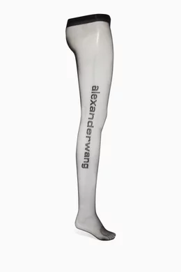 Alexander wang logo stockings hot sale
