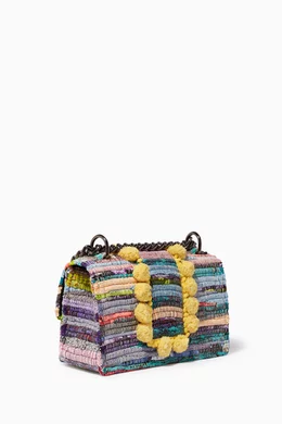 Buy Kooreloo Blue Multi Coloured New Yorker Soho Fabric Bag For Women Online Ounass Bahrain