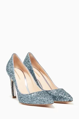 Buy Nicholas Kirkwood Blue Blue Glitter Mira Pearl Pumps For Women Online Ounass Bahrain