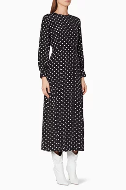 Rixo emma polka dot dress sales