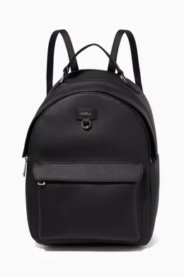 Furla black backpack store