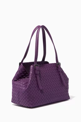 Buy Bottega Veneta Purple Purple Small Cesta Tote Bag For Women Online Ounass Bahrain
