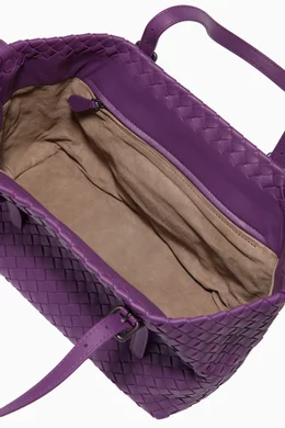 Buy Bottega Veneta Purple Purple Small Cesta Tote Bag For Women Online Ounass Bahrain