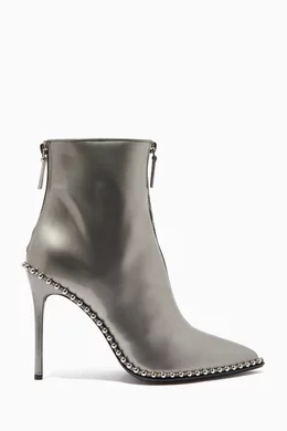 Alexander wang silver boots hotsell
