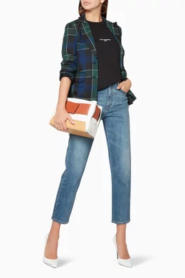 Buy YUZEFI Brown White Biggy Tote Bag For Women Online Ounass Bahrain