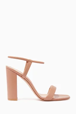 Buy Gianvito Rossi Neutral Beige Nikki Block Heel Sandals For Women Online Ounass Bahrain