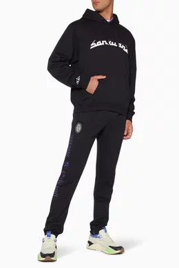 Buy PUMA Select Black Black Sankuanz Logo Print Hooded Sweatshirt For Men Online Ounass Bahrain