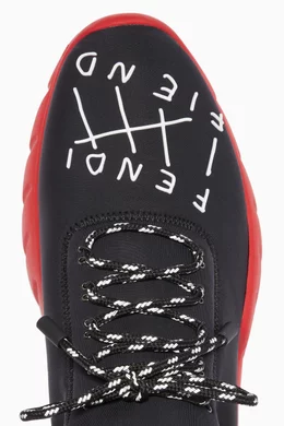 Buy Fendi Blue Black Fiend Neoprene Sneakers For Men Online Ounass Bahrain