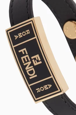 Fendi men's leather bracelet best sale